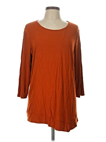 Zenergy by Chico's 3/4 Sleeve T-Shirt (view 1)