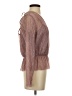 Zenana 100% Polyester Brown Long Sleeve Blouse Size S - photo 4