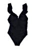 Assorted Brands Solid Black One Piece Swimsuit Size S - photo 1