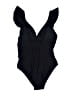 Assorted Brands Solid Black One Piece Swimsuit Size S - photo 2