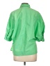 Mo & Co Green 3/4 Sleeve Button-Down Shirt Size L (estimated) - photo 2
