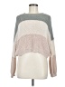 Debut Color Block Gray Pullover Sweater Size M - photo 1