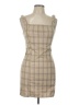 Forever 21 Plaid Tan Casual Dress Size L - photo 1