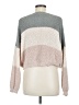 Debut Color Block Gray Pullover Sweater Size M - photo 2