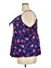 Torrid 100% Rayon Blue Sleeveless Blouse Size 5X Plus (5) - photo 5