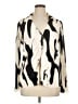 Shein 100% Polyester Animal Print Ivory 3/4 Sleeve Blouse Size XL - photo 1