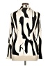 Shein 100% Polyester Animal Print Ivory 3/4 Sleeve Blouse Size XL - photo 2