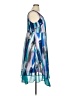 Catherines 100% Polyester Graphic Blue Cocktail Dress Size 0X - photo 4
