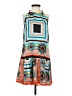 Bebe Graphic Orange Casual Dress Size S - photo 1