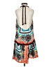 Bebe Graphic Orange Casual Dress Size S - photo 2