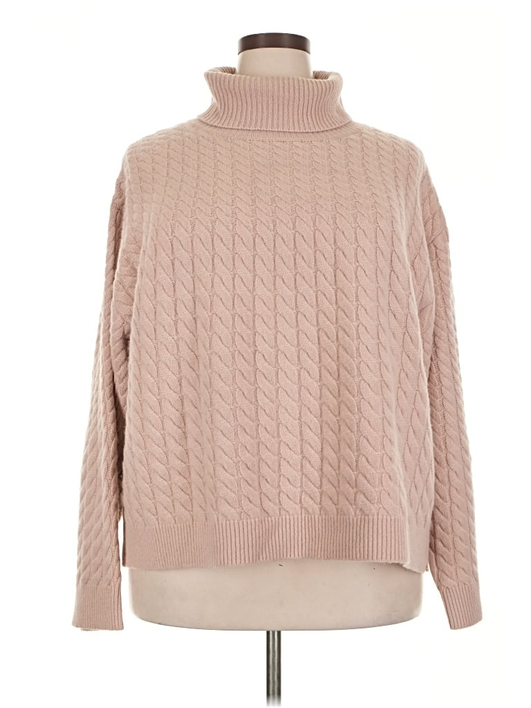 Pre-owned Haven Well Within Cashmere Pullover Sweater In Brown