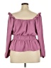 Nine West 100% Polyester Pink Long Sleeve Blouse Size XXL (petite) - photo 2