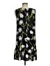 Halogen 100% Polyester Graphic Black Casual Dress Size M - photo 2