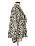 Cotton  Chicks 100% Polyester Animal Print Ivory Long Sleeve Blouse Size L - photo 4