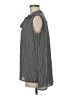 Assorted Brands Houndstooth Gray Sleeveless Button-Down Shirt Size M (estimated) - photo 5