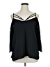Charlotte Russe 100% Polyester Black 3/4 Sleeve Blouse Size 1X - photo 1