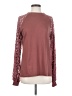 MIHOLL Burgundy Long Sleeve Top Size S - photo 1