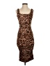 Sofia Jeans by Sofia Vergara Animal Print Brown Cocktail Dress Size 4 - 6 - photo 1