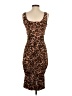 Sofia Jeans by Sofia Vergara Animal Print Brown Cocktail Dress Size 4 - 6 - photo 2