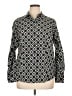 MICHAEL Michael Kors 100% Cotton Print Black Long Sleeve Button-Down Shirt Size 16w - photo 1