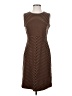 Lands' End Chevron-herringbone Brown Casual Dress Size 4 - photo 1