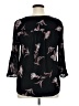 DR2 100% Rayon Black 3/4 Sleeve Blouse Size XL - photo 2
