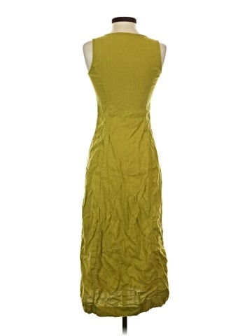 Madewell Button-Front Midi Dress in 100% Linen (view 2)