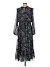 Julia Jordan 100% Polyester Paisley Black Casual Dress Size 4 - photo 1