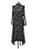 Julia Jordan 100% Polyester Paisley Black Casual Dress Size 4 - photo 2