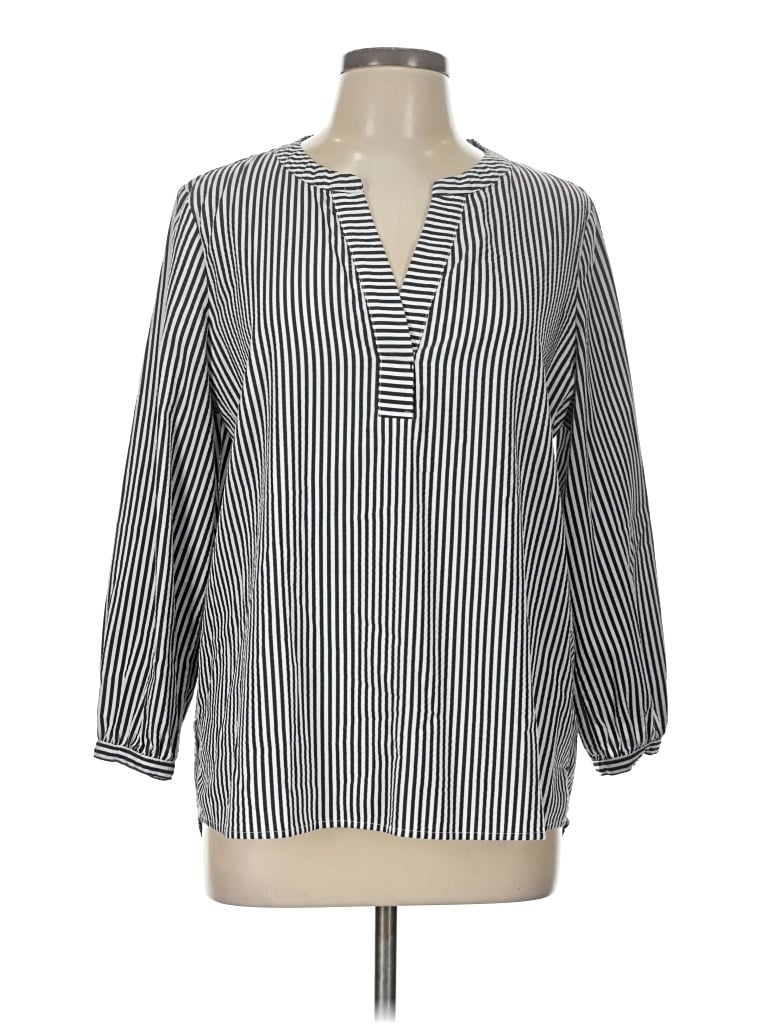 Pre-owned Vineyard Vines 3/4 Sleeve Blouse In Silver