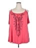 Torrid Pink Short Sleeve Top Size 2X Plus (2) - photo 1