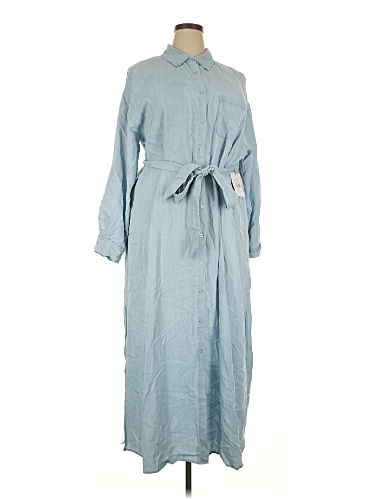 Pre-owned Eloquii Casual Dress In Blue