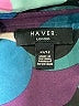 Haver 100% Polyester Print Green Long Sleeve Blouse Size XS - photo 7