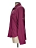 Pacific Trail 100% Polyester Solid Burgundy Long Sleeve Blouse Size L - photo 5