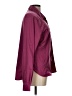Pacific Trail 100% Polyester Solid Burgundy Long Sleeve Blouse Size L - photo 4