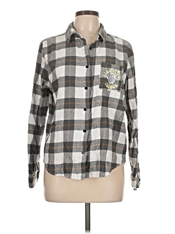 Stranger Things Long Sleeve Button-Down Shirt (view 1)