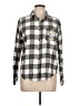 Stranger Things 100% Cotton Plaid Gray Long Sleeve Button-Down Shirt Size L - photo 1
