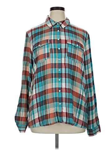 Cato Long Sleeve Button-Down Shirt (view 1)