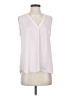 Vince Camuto 100% Polyester White Sleeveless Blouse Size S - photo 1