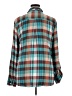 Cato Plaid Teal Long Sleeve Button-Down Shirt Size XL - photo 2