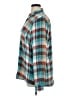 Cato Plaid Teal Long Sleeve Button-Down Shirt Size XL - photo 5