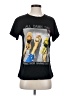 Assorted Brands Print Black Short Sleeve T-Shirt Size S - photo 1