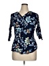 Croft & Barrow 100% Rayon Blue 3/4 Sleeve Blouse Size XL - photo 1