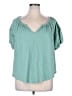 Torrid Green Short Sleeve Top Size 1X Plus (1) - photo 1