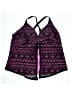 Catherines Print Purple Swimsuit Top Size 26 waist - photo 1