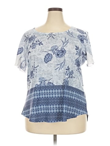 One World Short Sleeve Blouse (view 1)
