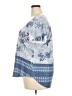 One World 100% Polyester Blue Short Sleeve Blouse Size 2X - photo 5