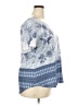 One World 100% Polyester Blue Short Sleeve Blouse Size 2X - photo 4