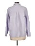 Nine West Houndstooth Purple Long Sleeve Button-Down Shirt Size L - photo 2