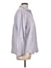 Nine West Houndstooth Purple Long Sleeve Button-Down Shirt Size L - photo 4